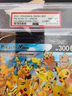 PSA 8 Pikachu V-Union SWSH139 Jumbo Promo Celebrations 25th Pokemon Card - Image 3