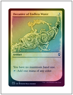 1x Decanter of Endless Water, Showcase Art Foil, MTG NM - Image 1