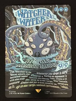 1x MTG The Watcher in the Water (Borderless Poster, Foil) - (LTR) #734 - Magic - Image 1