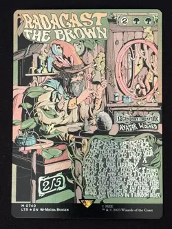 1x MTG Radagast the Brown (Borderless Poster, Foil) - The Lord of Rings (LTR) - Image 1