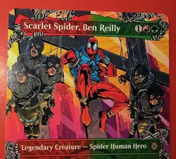MTG: SPIDER-MAN: SCARLET SPIDER, BEN REILLY, 0214, REGULAR, RARE, NM BORDERLESS - Image 2