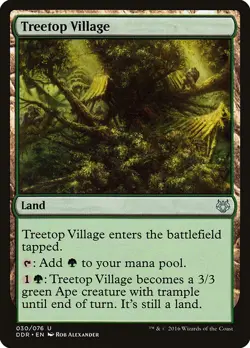 Treetop Village 1x MtG Duel Decks: Nissa vs Ob Nixilis SP/NM - Image 1
