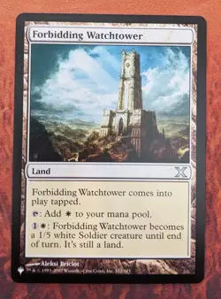 Forbidding Watchtower #352/383 | Near Mint | The List Magic MTG - Image 1