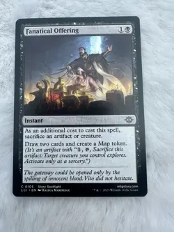 Fanatical Offering NON FOIL Reg NM - MTG The Lost Caverns - Magic the Gathering - Image 1