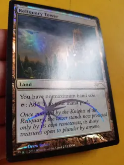 MtG FNM foil Reliquary Tower + FtV foil Maze of Ith ×1 - NM - NEXT DAY SHIPPING! - Image 5