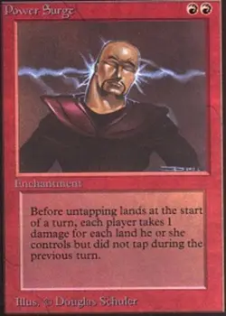 MTG Power Surge, Unlimited, Heavily Played, English - Image 1