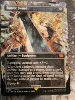 MTG Buster Sword (Borderless) Final Fantasy Regular - Image 1