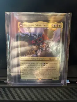MTG Magic The Gathering Optimus Prime, Hero Foil Transformers Commander - Image 1