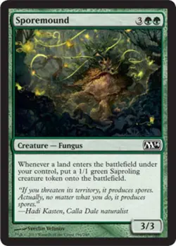 MTG Sporemound - Foil, Magic 2014, Moderately Played, English - Image 1