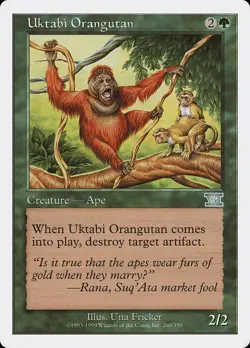1x Uktabi Orangutan - LP - 6th Edition - SPARROW MAGIC - mtg - Image 1