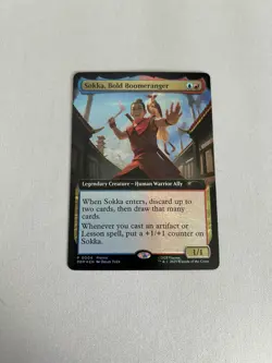 Sokka, Bold Boomeranger (Extended Art) - Magic Con Atlanta Promo - Foil - Image 1