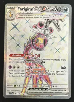 Farigiraf ex 194/162 Temporal Forces Full Art Ultra Rare Pokemon TCG Card NM - Image 1