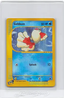 Goldeen 111/165 - REVERSE HOLO - EXPEDITION - VINTAGE E-READER POKEMON CARD - LP - Image 1