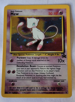 Pokemon Card Mew Holographic Black Star Promo #9 Card WOTC 1999-2000 NM - Image 1