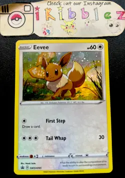 Eevee SWSH095 NM Cosmos Holo Black Star Pokemon Promo. Free Tracked Shipping! - Image 1