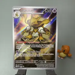 Pokemon TCG: Mega Evolution - Alakazam (MEP-009) ETB Black Star Promo - Image 1