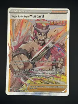Pokemon - Single Strike Mustard - TG28/TG30 Brilliant Stars Trainer Gallery - NM - Image 1