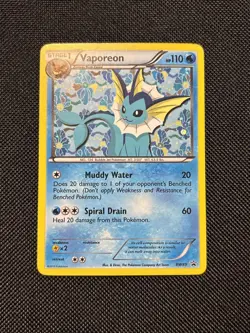 Pokemon TCG Vaporeon Black Star Promos BW89 Holo - Image 1
