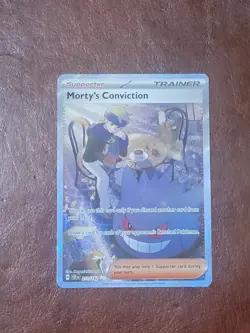 1x Morty's Conviction - 211/162 - Special Illustration Rare NM-Mint Pokemon SV05 - Image 1
