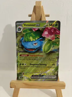 Venusaur ex 001/142 Sv07: Pokemon TCG - Stellar Crown Holo Double Rare - NM - Image 1