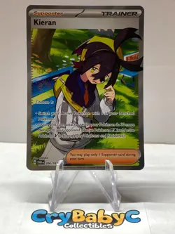 Pokemon Kieran 206/167 Twilight Masquerade SV Ultra Rare Full Art Trainer - Image 1
