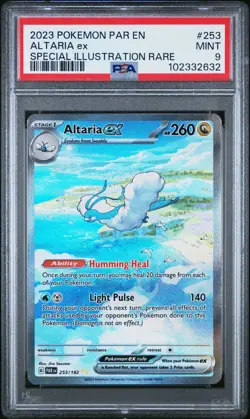 2023 POKEMON PAR EN-PARADOX RIFT SPECIAL ILLUSTRATION RARE #253 ALTARIA EX PSA 9 - Image 1