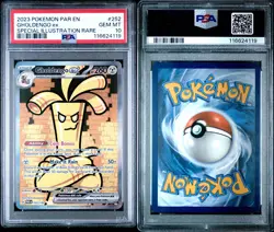 2023 POKEMON PAR EN-PARADOX RIFT SPECIAL ILLUSTRATION RARE GHOLDENGO EX PSA 10 - Image 1