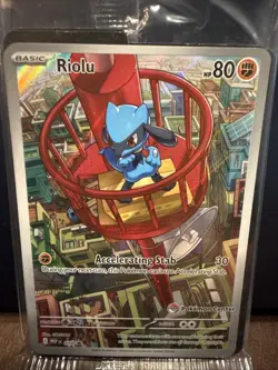 Riolu Mega Evolutions 010 Black Star Promo Pokemon Center Stamped - Image 1