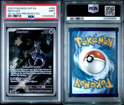 2023 POKEMON SVP EN-SV BLACK STAR PROMO 151 ULTRA-PREMIUM COLL #052 MEWTWO PSA 9 - Image 3