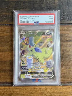PSA 9 Mint - Tyranitar V #155 | Pokemon Battle Styles TCG - Image 1