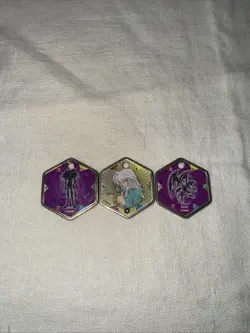 3 Piece Yugioh Yu-Gi-Oh! Hexors Tiles Lot - #12 #42 & #47 Characters - Image 3