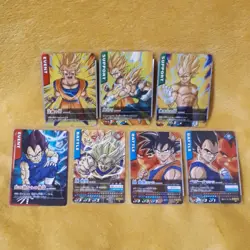 Dragon Ball Data Carddass V Jump Promo Son Goku Vegeta Unused Super Card Game - Image 1