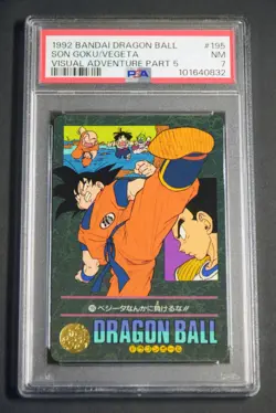 Dragon Ball Carddass Visual Adventure 1992 No195 PSA 7 Used Card - Image 1