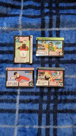 Dragon Ball Carddass Rebirth 90s Collectible Card Set 4 Pieces Used - Image 1