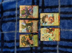 Dragon Ball Card Game Kira Carddass 5 Card Set Vintage Used - Image 1