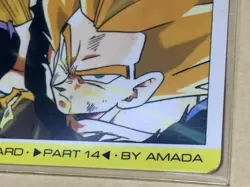 Dragon Ball Carddass Amada Son Goku Super Saiyan Card Used Rare - Image 5