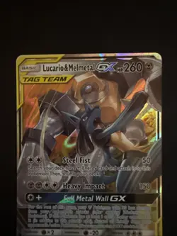 Pokemon Lucario and Melmetal GX SM Unbroken Bonds Card 120/214 NM - Image 2