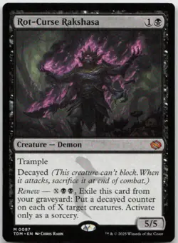 MTG Rot-Curse Rakshasa M Tarkir: Dragonstorm 87 LP - Image 1