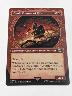 Gimli, Counter of Kills Showcase NM - LTR 0312 - MTG Magic - Image 1