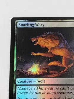 MTG Lord of the Rings *FOIL* C Snarling Warg #0109 NM - Image 2