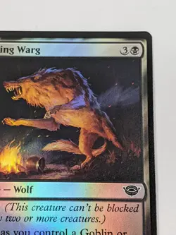 MTG Lord of the Rings *FOIL* C Snarling Warg #0109 NM - Image 3