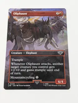 Borderless OLIPHAUNT mtg Lord of The Rings Common Scene 426 NM - Image 1