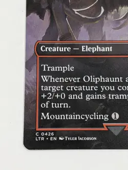 Borderless OLIPHAUNT mtg Lord of The Rings Common Scene 426 NM - Image 4