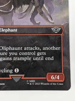 Borderless OLIPHAUNT mtg Lord of The Rings Common Scene 426 NM - Image 5