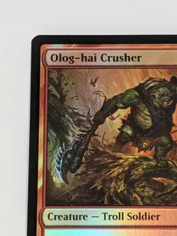 MTG FOIL Olog-hai Crusher - The Lord of the Rings Card # 140 - Image 2