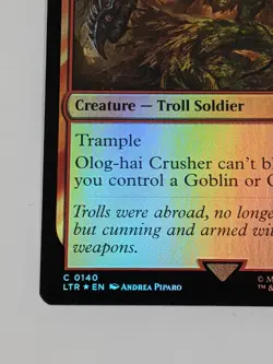 MTG FOIL Olog-hai Crusher - The Lord of the Rings Card # 140 - Image 4