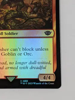 MTG FOIL Olog-hai Crusher - The Lord of the Rings Card # 140 - Image 5