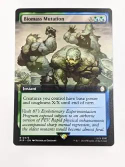 Biomass Mutation - PIP 0475 MTG Magic the Gathering Fallout Extended Art - Image 1