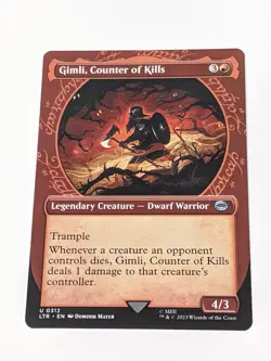 Gimli, Counter of Kills Showcase - LTR 0312 - MTG Magic NM - Image 1