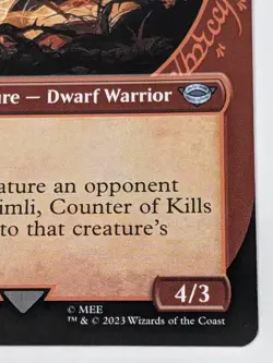 Gimli, Counter of Kills Showcase - LTR 0312 - MTG Magic NM - Image 5